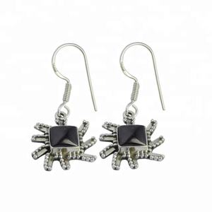 Pendientes colgantes de piedras preciosas de granate natural, joyería de plata hecha a mano sólida 925, diseño de gota Vintage para fiesta, gran idea de regalo - Product Image 1