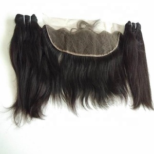 Cheveux indiens vierges bruts naturels crépus droits Remy HD DIY dentelle transparente pour fermeture frontale suisse échantillon gratuit paquet de cheveux - Product Image 3