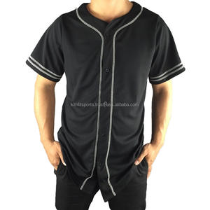 Pull-over de baseball à manches courtes pour hommes, maillot de baseball à séchage rapide, vente en gros, t-shirt à sublimation - Product Image 6
