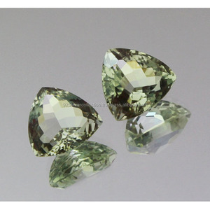 พลอยอเมทิสต์สีเขียวธรรมชาติทรงเว้าตัดเป็นล้านล้านชิ้นหินอเมทิสต์แบบหลวม - Product Image 5