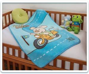 Manta de viaje de vacaciones de poliéster 100% de lujo moderno, manta doble cálida cómoda, diseño de dibujos animados atractivo, patrón sólido - Product Image 4