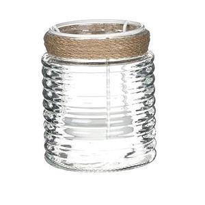 Colgante votivo de vidrio con jarra de yute, vela votiva de vidrio, barata, venta al por mayor - Product Image 3