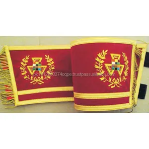 MASONIC REGALIA Set Master Mason Cuff, aksesori perhiasan Freemasonry adaptif untuk Master Mason Cuff