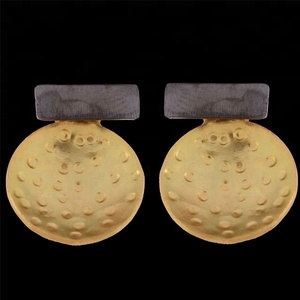 เครื่องประดับแฟชั่นทองเหลืองสองโทนชุบทองสำหรับต่างหู - Product Image 1