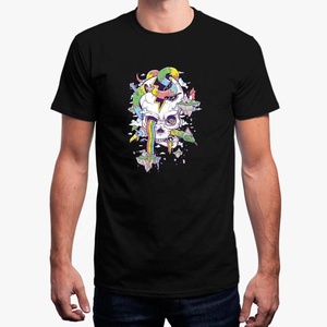 T-shirt Homme Col Basique Écologique Sérigraphié en Soie Jersey Tricoté Durable Logo Personnalisé Devant 100% Coton Polyester - Product Image 4