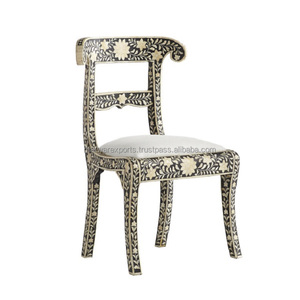 Chaise de loisirs vintage en incrustation d'os royal pour la maison pour les meubles de salon - Product Image 6