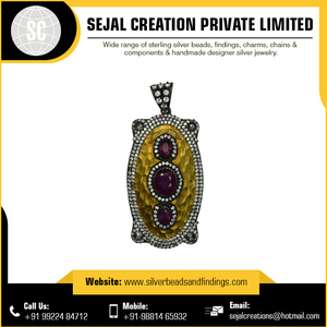 Colgante de circón de ágata roja de Estilo Vintage Suministro a granel chapado en oro para compromiso-Compras en línea en la India - Product Image 4