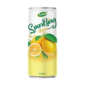 Meilleur fabricant du Vietnam 250ml Slim Can Boisson gazeuse à saveur de citron