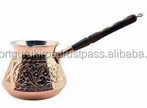 Indian Handcrafted Arabic Vintage <b>Turkish</b> Hammered Copper <b>Coffee</b> Pot with Brass Handle Wholesale guru Kirpa Export house - Product Image 2