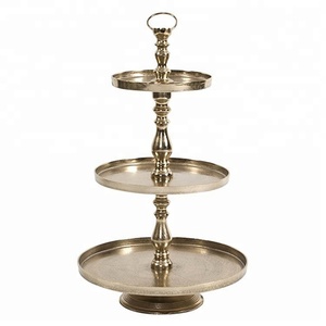 Soporte decorativo de aluminio para pastel de boda, 2 neumáticos - Product Image 3