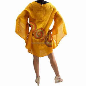 NAPAT ชุดเดรสแขนยาวเซ็กซี่สำหรับผู้หญิง,ชุดเดรสคอกลมความยาวเท่าเข่า - Product Image 5