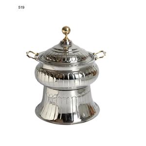 Contenedor de comida para Buffet, suministros de alimentos chapados en plata, plato de frotamiento para fiesta de boda, cazuela, calentador de comida, plato de frotamiento - Product Image 3