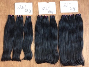 Extensions de cheveux Remy péruviens naturels — queen beauty, cheveux humains sans traitement, bruts, tissage en lot, soyeux, joli, vente en gros - Product Image 4