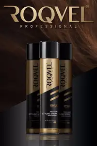 ROQVEL SPRAY per capelli professionale ULTRA HOLD STRONG HOLD flacone personalizzato LOGO SPRAY per la fissazione dei capelli UNISEX