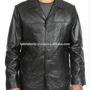 ที่กำหนดเองสุภาพบุรุษสีน้ำตาลหนังแกะแท้แจ็คเก็ตสำหรับผู้ชาย - Product Image 2