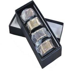 MÉTAL CUIVRE MARTELÉ ANNEAU de SERVIETTE, - Product Image 4