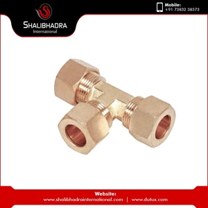 Conectores de Compresión de Latón de 10 mm, Conector en T de Latón Resistente a Fugas, Solución de Plomería Industrial - Product Image 2