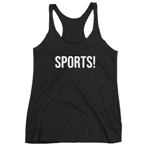 Camiseta Deportiva de Tirantes para Mujer, Transpirable, 100% Algodón Jersey, con Costuras, Sexy, de Secado Rápido, Tejido Ecológico, Estilo Urbano con Impresión Personalizada - Product Image 4