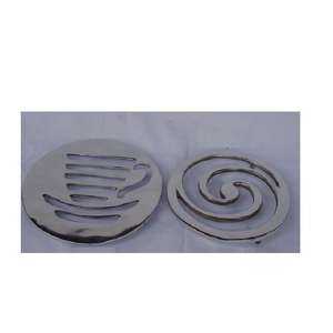 Support de soucoupe de tasse de vaisselle de cuisine en fonte d'aluminium de haute qualité avec finition mate artisanat en métal Durable - Product Image 4