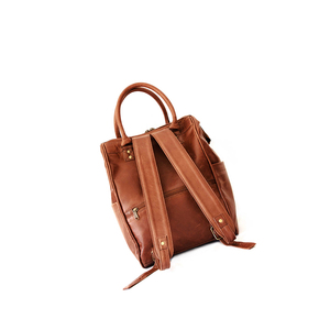 Sac à dos en cuir de momie élégant de 16 pouces pour femmes petit sac mince de quantité minimale de commande pour des couches de bébé sacs d'école à la mode pour des étudiants dames - Product Image 1