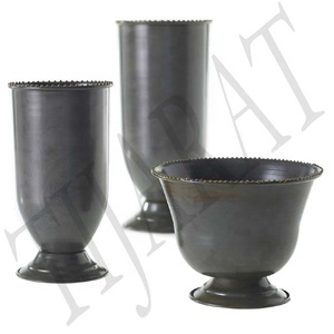 Florero de hierro florero decorativo florero de metal decoración de boda estilo europeo florero decorativo para el hogar - Product Image 6