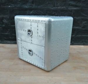 Mesa auxiliar y auxiliar de aviador de aluminio moderna para el hogar para muebles de comedor - Product Image 2