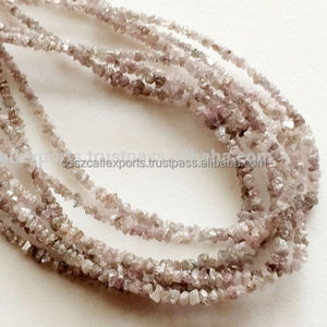 Natural Raw Uncut <b>Red</b> Diamond <b>Beads</b> 4mm to 3mm 16 Inch Strand Black Loose <b>Beads</b> for Jewelry Stone Material - Product Image 1