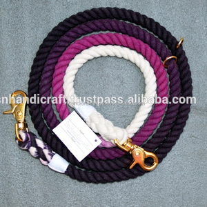 PURPLE OMBRE ROPE DOG <b>LEASH</b> COTTON ROPE DOG <b>LEASH</b> - Product Image 1