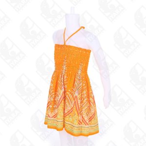 Vestido Corto de Verano con Estampado Floral, Transpirable, de Rayón, Estilo Playero, Talla Única para Niñas - Product Image 2