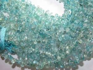 Cuentas de piedra de apatita natural con forma de lágrima y azul neón suave, calidad increíble para la fabricación de joyas, cuentas de piedras preciosas sueltas - Product Image 2