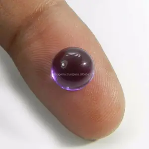 Natural african amethyst 8mm round cabochon 2.80 cts loose gemstone for jewelry