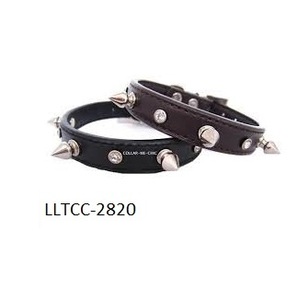 DD OEM & ODM exportateur indien réglable classique chien chat collier solide motif doux durable cuir Rivet décoration laisse pour animaux de compagnie - Product Image 2