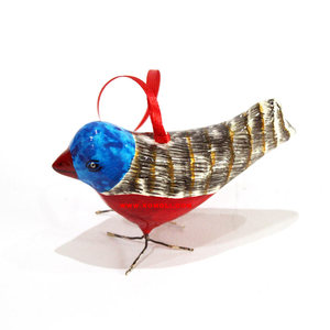 Décorations de noël en papier peint à la main, animaux, oiseaux, décorations de noël - Product Image 3