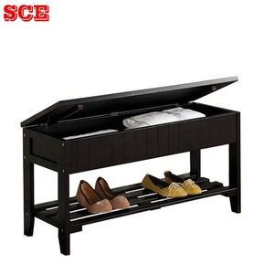 บ้านห้องนั่งเล่นเฟอร์นิเจอร์ตู้เก็บรองเท้าที่มีม้านั่ง - Product Image 2