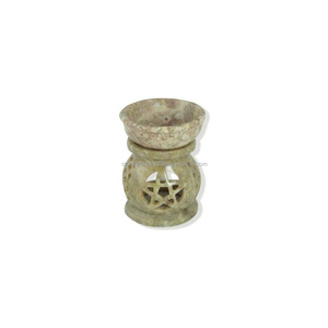 Beautiful Soapstone Carved Aroma <b>Oil</b> Burner - Product Image 1