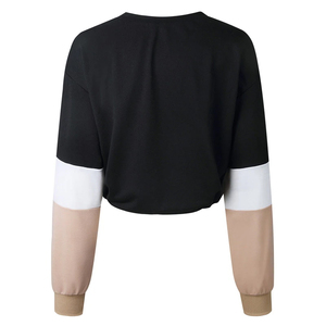 Sudadera con capucha informal para mujer, de retales, a la moda, con cordones, suelta, Otoño y Navidad - Product Image 2