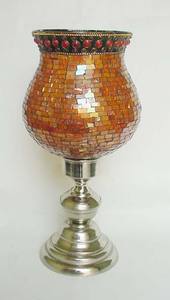 เชิงเทียนคริสตัลเฮอร์ริเคนทำด้วยมือสุดหรูหราที่ใส่เทียนทำจากแก้วโลหะเชิงเทียนสำหรับคริสต์มาสงานแต่งงานแบบ2015 - Product Image 5