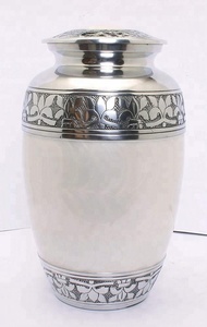 Urnes de crémation de luxe fabriquées à la main bande sculptée urne de cendres solides funéraires décédant service funéraire décoration cendres tenant urne - Product Image 2
