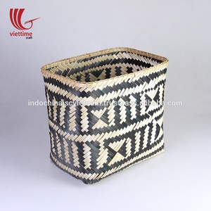 ขายร้อนไม้ไผ่ตะกร้าเก็บทำในเวียดนาม,ทอผ้าตะกร้าไม้ไผ่ - Product Image 3