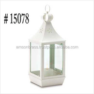 Linterna de Metal de diseño de lujo de Metal de alta calidad Linterna de alta calidad Cristal rojo Marroquí Venta caliente Linterna de vela - Product Image 6