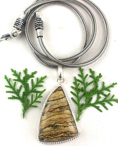 92,5 terterling ililver ancy Hape haatral andscape Asper ememstone omen ewelry harm endant Ant holesale - Product Image 4