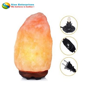 Lampe de sel rose de l'Himalaya naturelle, purificateur d'air ionique, 6-8 kg, polie et sculptée, style Feng Shui, de Sian Enterprises SE-1043 - Product Image 2