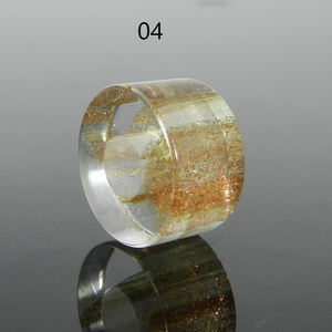 Cuentas doradas de cuarzo con agujero grande, 14x8x5mm, para hacer joyas - Product Image 4