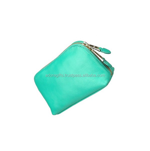 Excellent Quality Pure Leather Cosmetic Pouches <b>Bag</b> for <b>Ladies</b> with Custom Personalized logo - Product Image 1