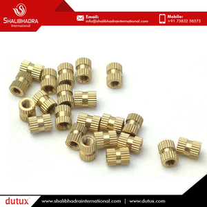 Inserto moleteado recto de latón M8 de alta calidad Excelente para sujetadores ampliamente demandados y fácilmente disponibles - Product Image 5