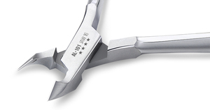 Nghia OMI AL-101 Vietnam Pinces à ongles plaquées gris en acier inoxydable Pinces à ongles incarnés Premium Set de manucure avec support OEM - Product Image 2