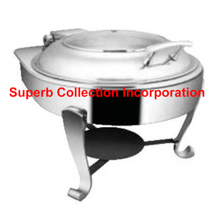 Chrome <b>Legs</b> Round Hydraulics Chaffing Dishes Stainless Steel Food <b>Warmer</b> Buffet on Sale - Product Image 2
