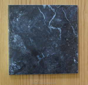 กระเบื้องหินอ่อนสีดำขุ่นขัดเงาทันสมัยพื้นผิวโดโลไมต์ธรรมชาติขัดเงาสำหรับพื้นวิลล่าอพาร์ตเมนต์การออกแบบกราฟิก - Product Image 1