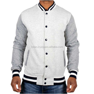 KVJ19 Chaqueta Varsity de Lana de Primera Calidad para Hombre, Abrigo de Invierno, Capucha Decorativa Bordada, Proceso de Tinte Personalizado, Sin Cuello - Product Image 4