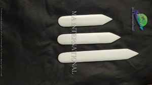 เครื่องมือทำหนังคุณภาพสูงจากอินเดีย ขนาด 6 นิ้ว สีขาว ทำจากกระดูกสัตว์ฟอกขาว ขัดเงา สำหรับงานฝีมือและเข้าเล่มหนังสือ ปลายแหลมทั้งสองด้าน - Product Image 5